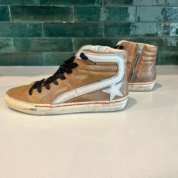 Golden Goose MidStar ⭐️ Camel brown & White Sneakers 🤎🤍